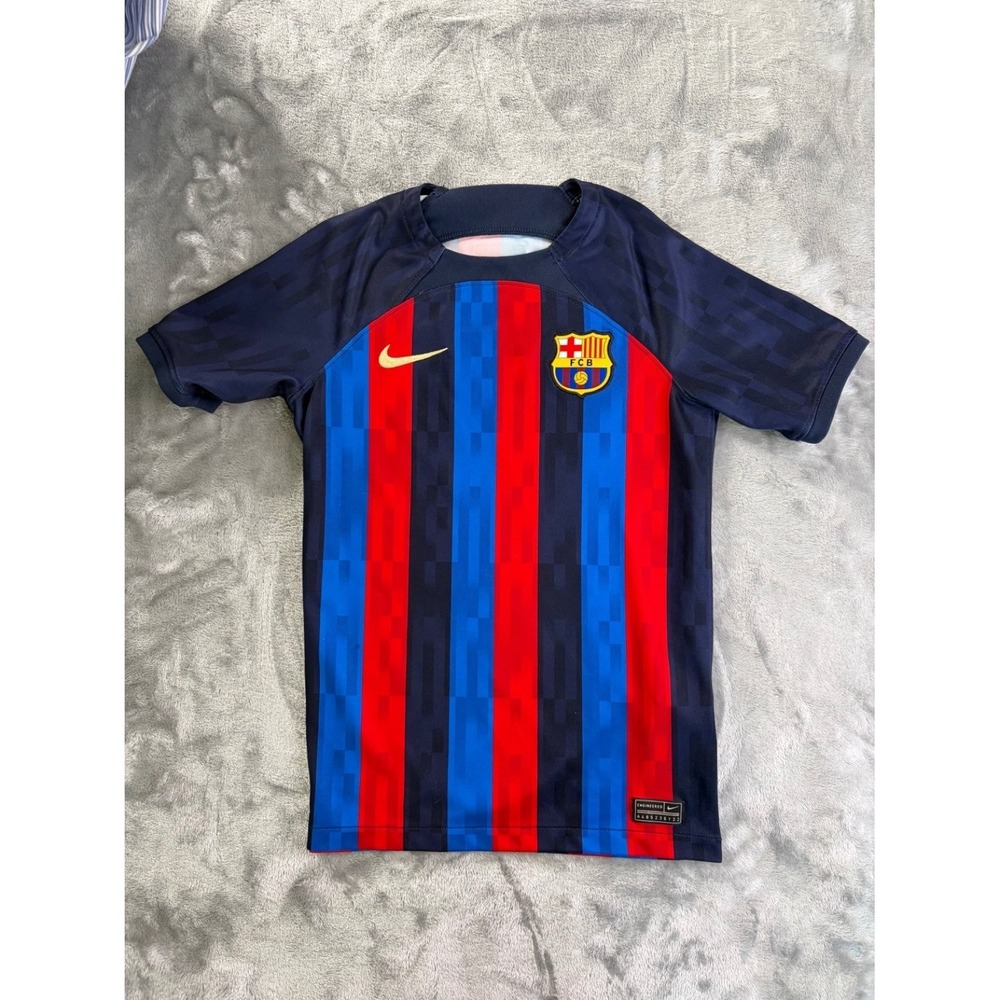 Nike FC Barcelona Jersey Mens M Multi-Color Polyester Dri-Fit Used A485236Y22